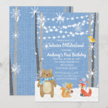 Dreamy Woodland Forest Animals ONEderland Birthday