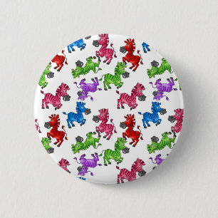 Dreamy Zebra World Button