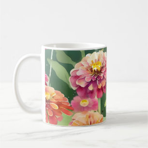 Dreamy Zinnia Blume Kaffeetasse