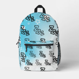 Dreamy Zzz Pattern Bedruckter Rucksack