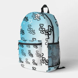 Dreamy Zzz Pattern Bedruckter Rucksack