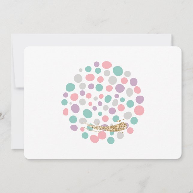 'DreamyPastels' Einladung (Vorderseite)