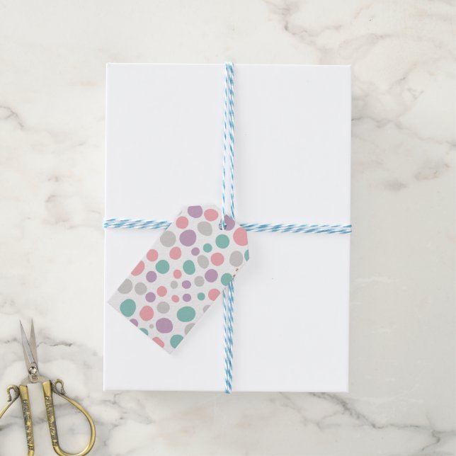 'DreamyPastels' Geschenkmarke Geschenkanhänger (Mit Garn)