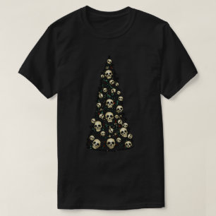 Dreary Christmas Tree with Skulls T - Shirt