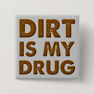 Dreck ist meine Droge Dirt Bike Motocross Knopf Ab Button