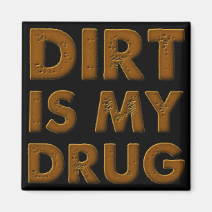 Dreck ist meine Droge Dirt Bike Motocross Kühlschr Magnet