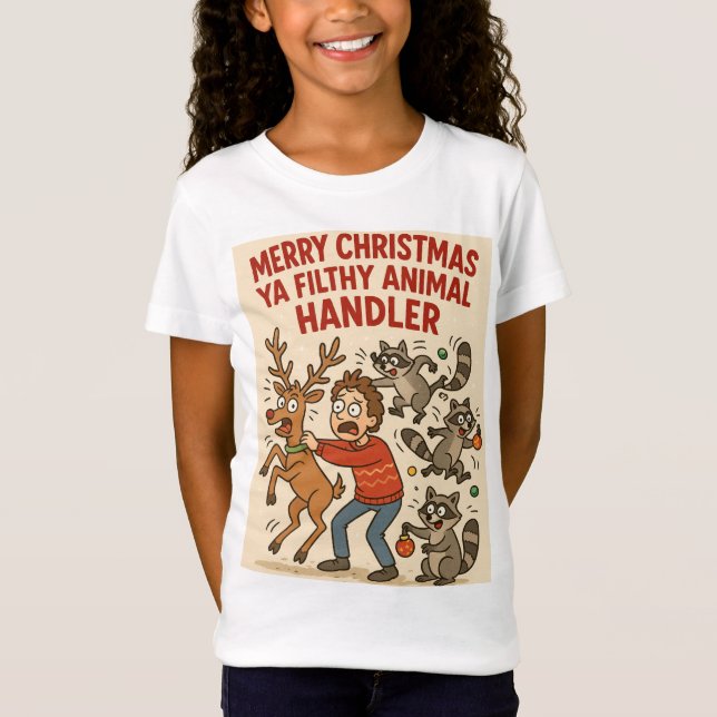 Dreckiger Tierhändler – Holiday-Chaos-Edition T-Shirt (Vorderseite)