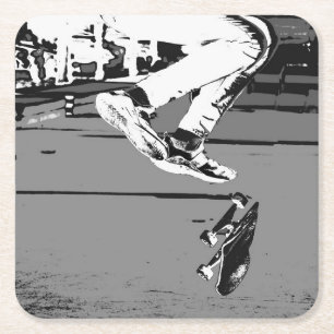 Dreh des Verwaltungsrats Rechteckiger Pappuntersetzer