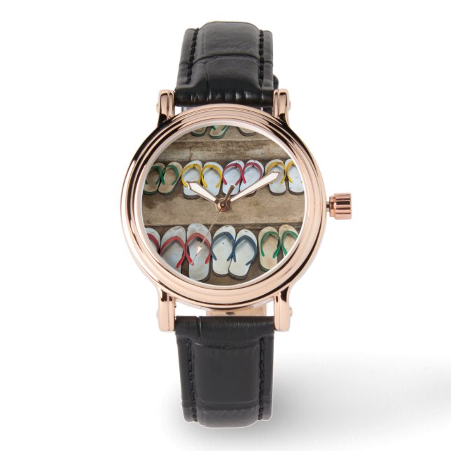 Dreh Flop Sandles Armbanduhr (Vorderseite)