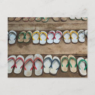 Dreh Flop Sandles Postkarte