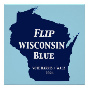 Dreh Wisconsin Blue im Jahr 2024 Poster