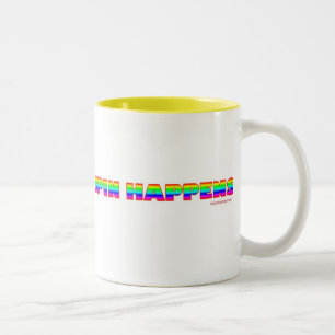 DREHBESCHLEUNIGUNG GESCHIEHT ZWEIFARBIGE TASSE