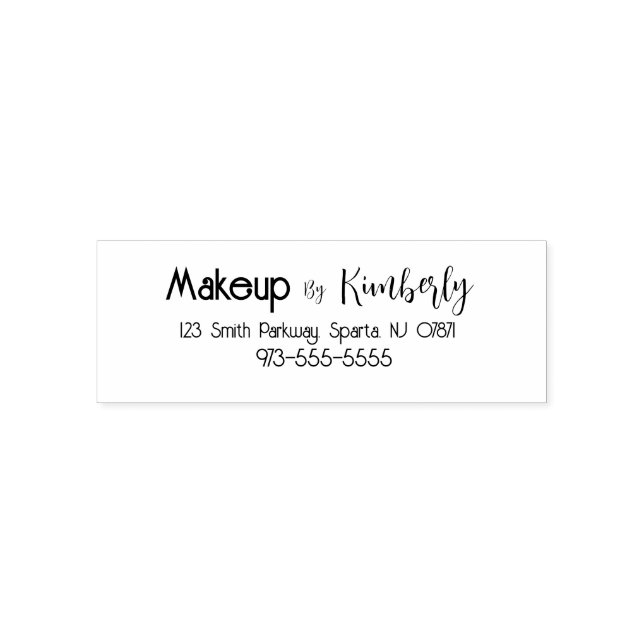 Drehbuch Makeup Studio Name Rücksendeadresse Permastempel (Design)