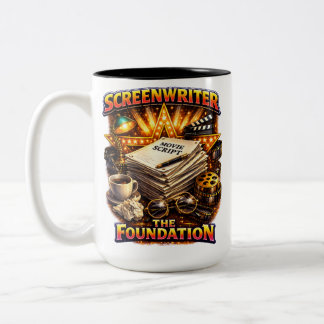 Drehbuchautor - Die Grundlage Zweifarben-Tasse Zweifarbige Tasse