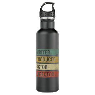 Drehbuchautor Regisseur Filmmaker gibt Mov Edelstahlflasche