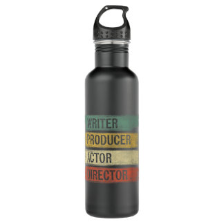 Drehbuchautor Regisseur Filmmaker gibt Mov Edelstahlflasche
