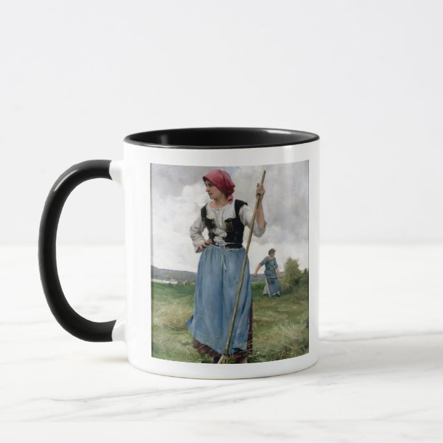 Drehen das Heu (Öl auf Leinwand) Tasse (Links)
