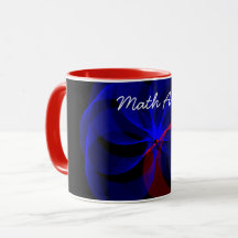 Drehen der geometrischen Tasse des Blue Accent
