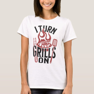 Drehen Sie Grills auf der lustigen GRILLEN Grill M T-Shirt