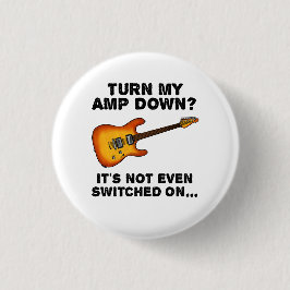 Drehen Sie meinen Amp Down Elektrische Gitarre Fun Button