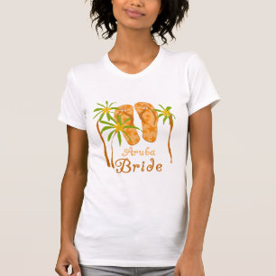 Drehen Sie Reinfall-Aruba-Braut um T-Shirt