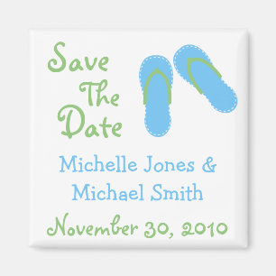 Drehen Sie Reinfall-Save the Date Magneten um Magnet