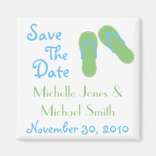 Drehen Sie Reinfall-Save the Date Magneten um Magnet