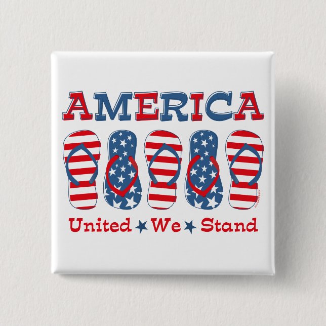 Drehen Sie Reinfälle Amerika um Button (Vorderseite)