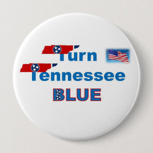 DREHEN SIE TN BLAU BUTTON