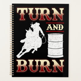 Drehen und Brennen von Barrel Racing Planer