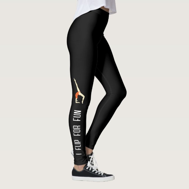 Drehend Gymnastik-Zitat Leggings (Rechts)