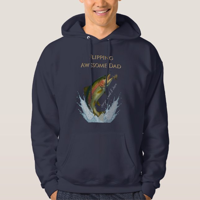 Drehend Phantastischer Vater Fliegen Kinder Namen  Hoodie (Vorderseite)