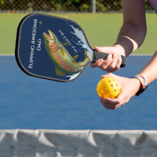 Drehend Phantastischer Vater Regenbogenforelle Fis Pickleball Schläger