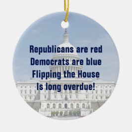 Drehend Repräsentantenhaus Keramik Ornament