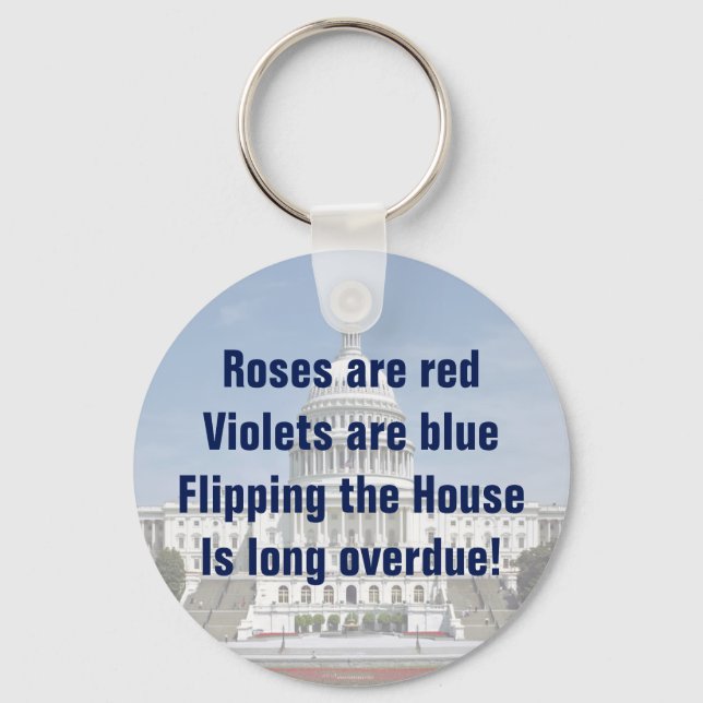 Drehend Repräsentantenhaus Schlüsselanhänger (Vorderseite)