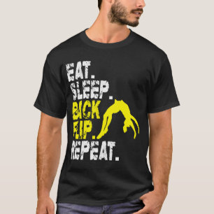 Drehend Schlaf für Acrobat Gymnastik wiederholen T-Shirt