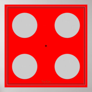 Drehende blaue optische Täuschung Poster