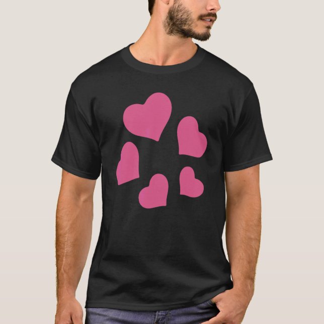 Drehende Herzen Kostüm T-Shirt (Vorderseite)