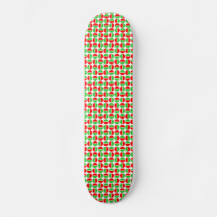 Drehende Kreise - Rot und Grün Skateboard