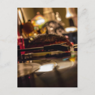 Drehende Vinyl Postkarte