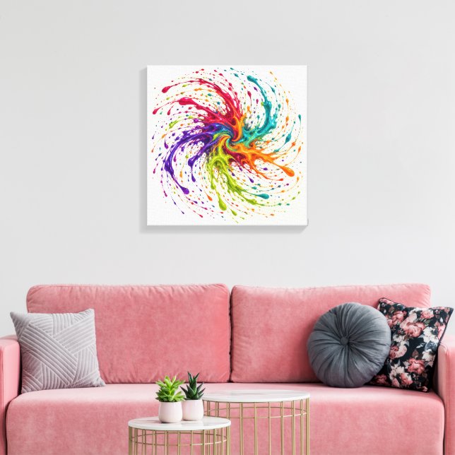 Drehendes Prisma Leinwanddruck (Insitu (Wohnzimmer))