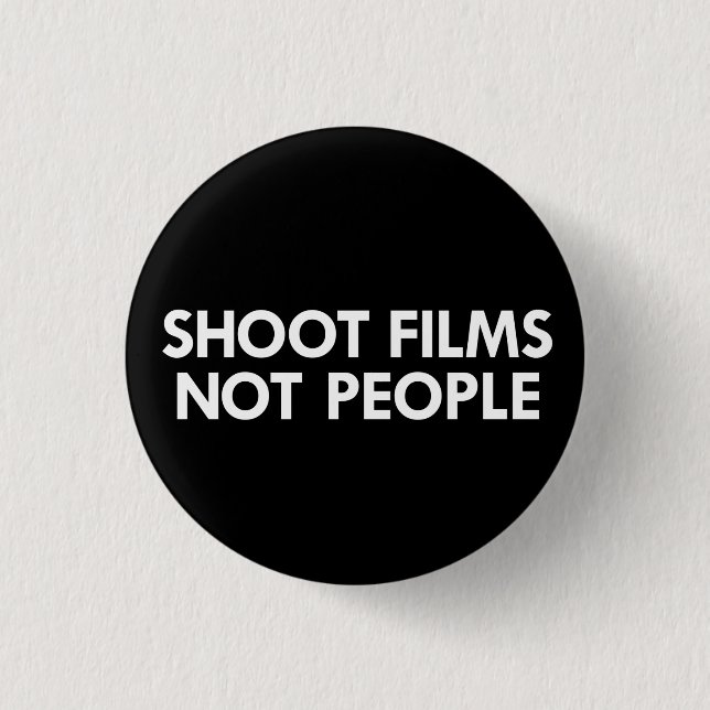 Drehfilme, nicht Menschen Button (Vorderseite)