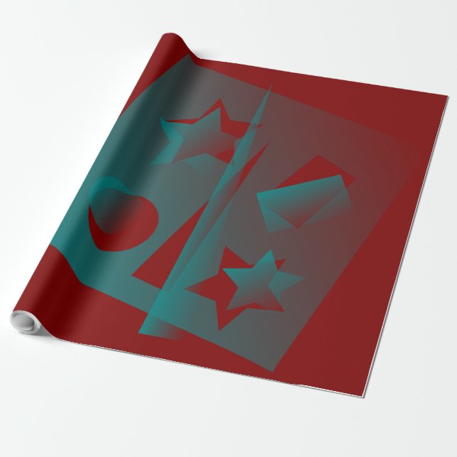 Drehgeometrie Geschenkpapier (Ungerollt)