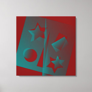 Drehgeometrie Leinwanddruck