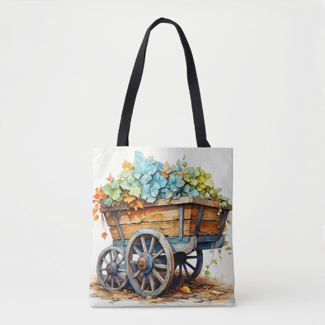 Drehgestell mit verschiedenen Wildblumen Tasche (Vorderseite)