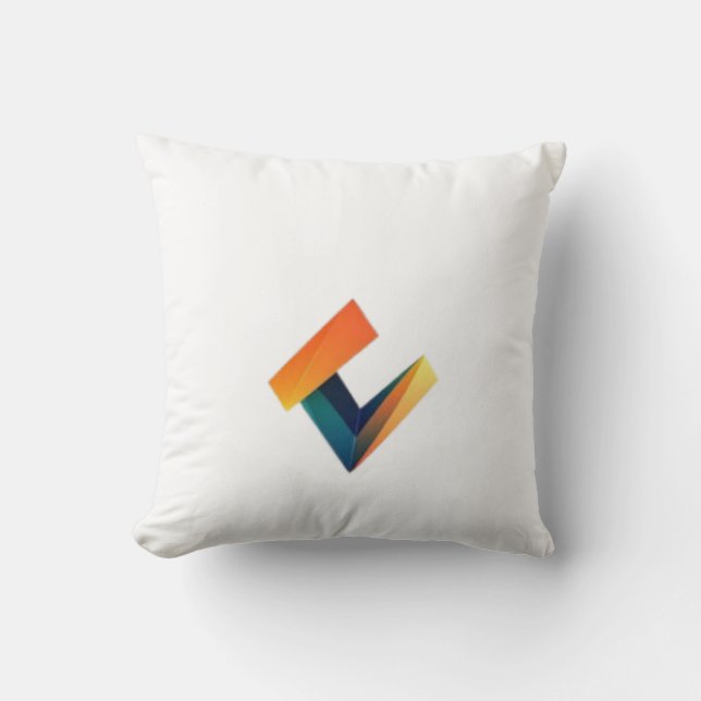 Drehkissen 16" x 16" Logo-Design Kissen (Vorderseite)