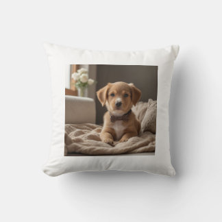 Drehkissen für Niedliche Welpe und Paw Print Kissen