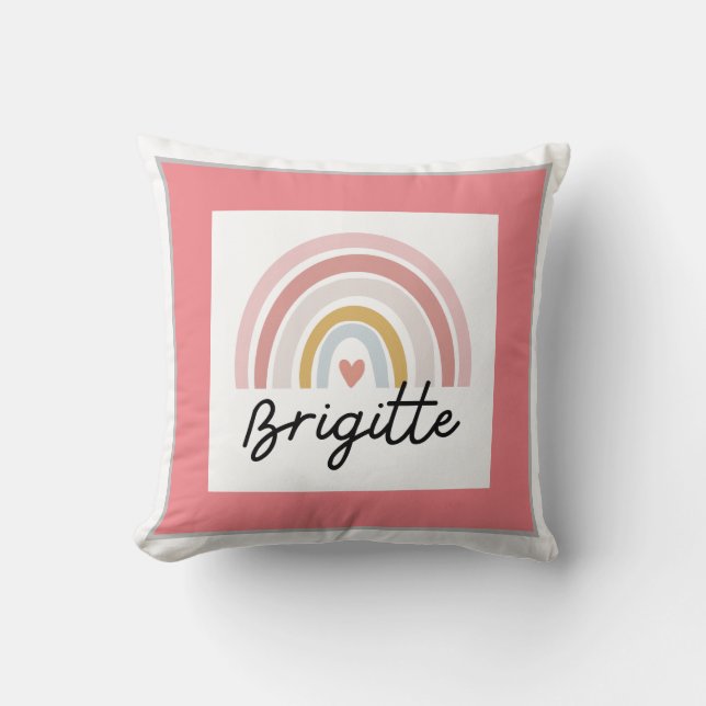 Drehkissen mit Regenbogendesign Kissen (Vorderseite)
