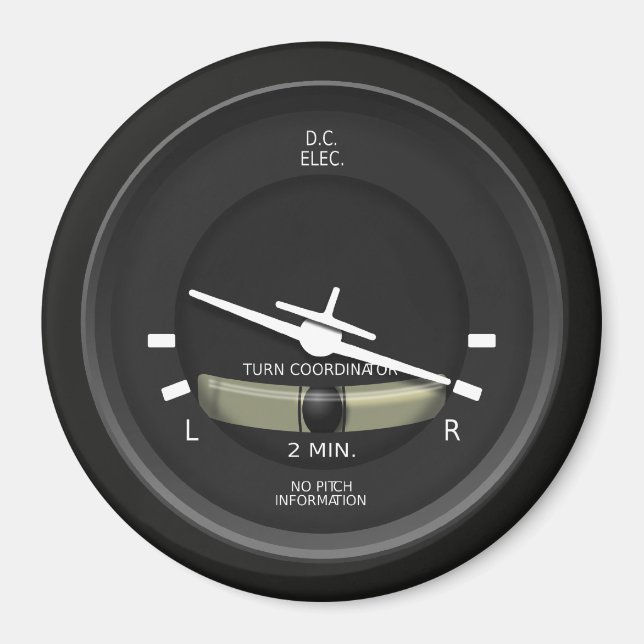 Drehkoordinator für Luftfahrzeuge Magnet (Vorne)
