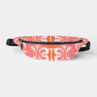 Drehmuster in Rosa, Orange und Creme